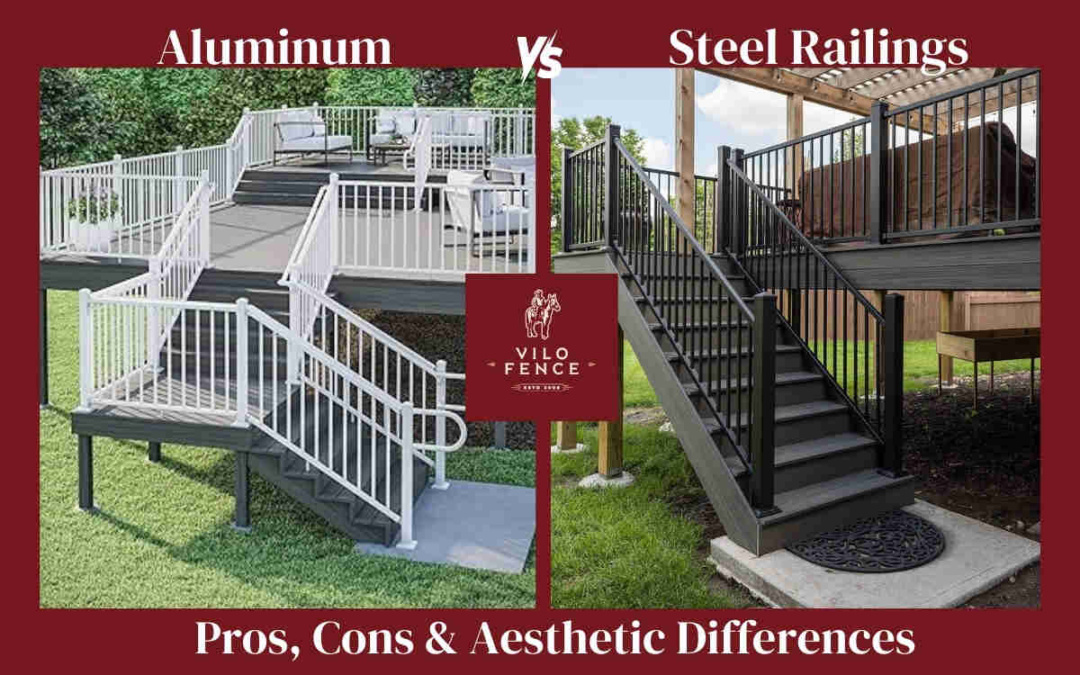Aluminum vs Steel Railings: Pros, Cons & Aesthetic Differences