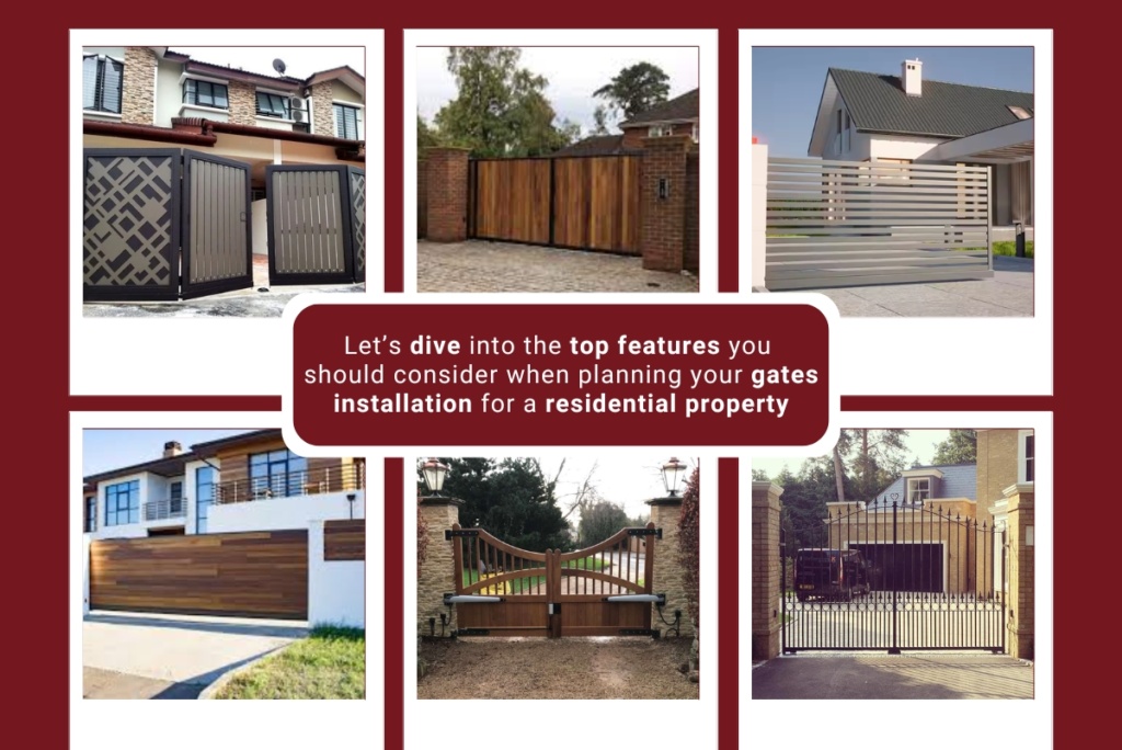 Let’s dive into the top features you should consider when planning your gates installation for a residential property.