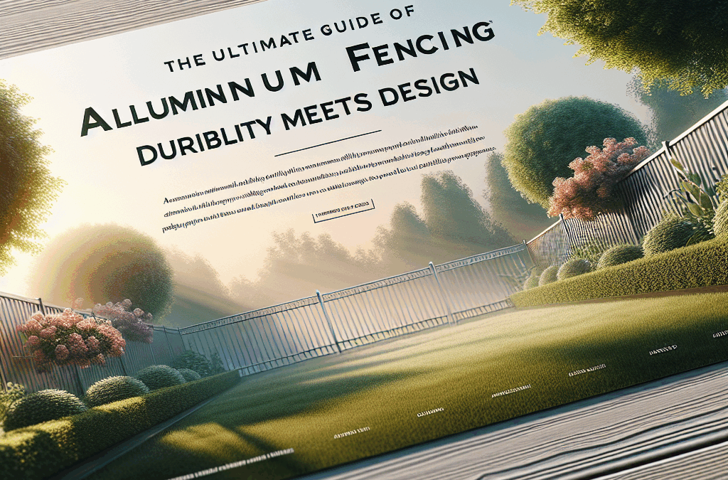 The Ultimate Guide to Aluminum Fencing: Durability Meets Design