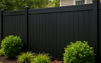 Black Vinyl Fences: Stylish Design Ideas, Durability, and Installation Tips